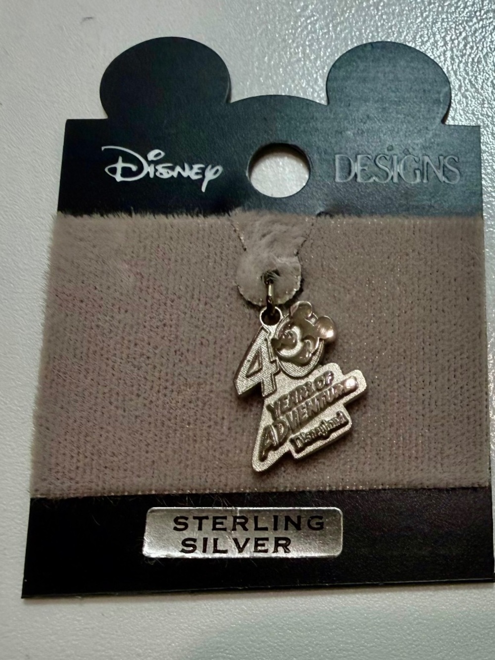 Disneyland 40th Anniversary Silver Charm